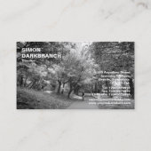 Carte De Visite Voie cyclable N&B (Dos)