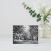Carte De Visite Voie cyclable N&B (Debout devant)