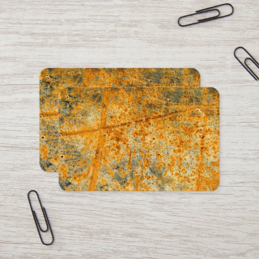 Carte De Visite voie de la rouille acide (Devant/Arrière en situation)