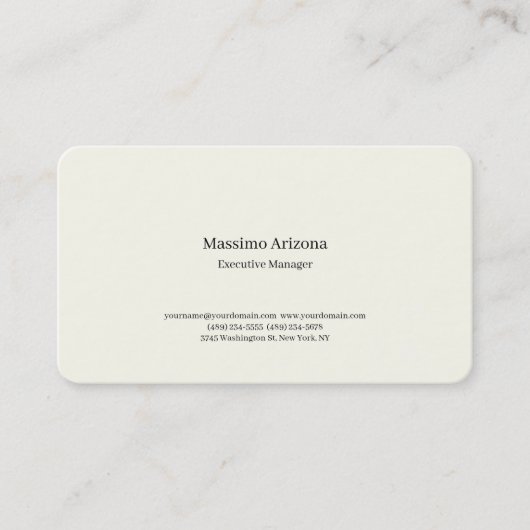 Carte De Visite Voie Lactée Plain Professionnel Moderne Minimailst (Devant)