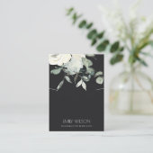 CARTE DE VISITE VOIE NOIRE BLANCHE FLORALE BUNCH ÉCRAN (Debout devant)