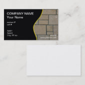 Carte De Visite voie rectangulaire de bloc (Devant / Derrière)