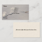 Carte De Visite Voies animales d'empreintes de pas de faune dans (Devant / Derrière)