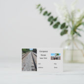 Carte De Visite Voies ferroviaires (Debout devant)