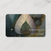 Carte De Visite Voile de feuilles | conception botanique (Devant)