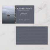 Carte De Visite Voile solitaire (Devant / Derrière)