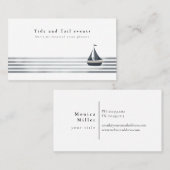 carte de visite voilier (Devant / Derrière)