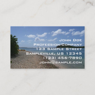 Carte De Visite Voilier au loin à St. Thomas