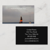 Carte De Visite Voilier coloré (Devant / Derrière)