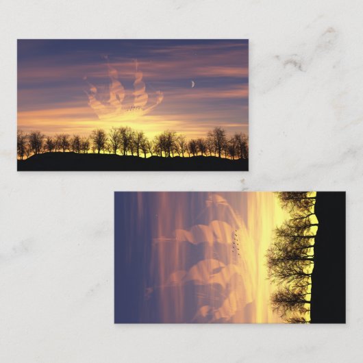 Carte De Visite Voilier les Signets du ciel nocturne (Devant / Derrière)