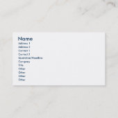 Carte De Visite Voilier Nautique personnalisé (Dos)