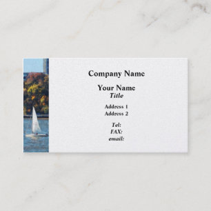 Carte De Visite Voilier près de Chelsea Pier - Platine