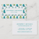 Carte De Visite Voiliers sur le motif de l'eau (Devant / Derrière)