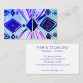 Carte De Visite Voir les yeux Géométrique Aquarelle moderne (Devant / Derrière)