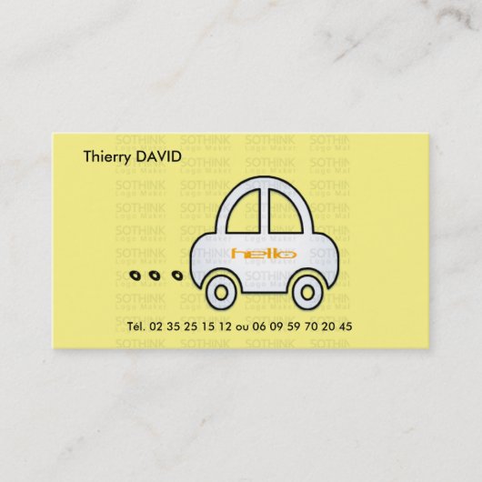 CARTE DE VISITE VOITURE (Devant)
