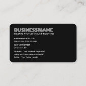 Carte De Visite Voiture Audio Stéréo Radio Satellite (Dos)