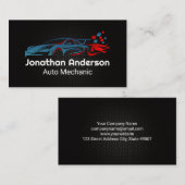 Carte De Visite Voiture automobile de course | Pièces et services (Devant / Derrière)