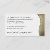 Carte De Visite Voiture bleue de classique de vague (Dos)