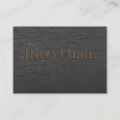 Carte De Visite Voiture bleue électrique, arrière - plan noir (Dos)