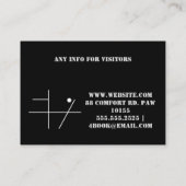 CARTE DE VISITE VOITURE CLASSIQUE (Dos)