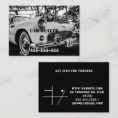 CARTE DE VISITE VOITURE CLASSIQUE (Devant / Derrière)