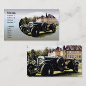 Carte De Visite Voiture classique ancienne (Devant / Derrière)