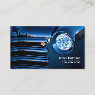 Carte De Visite Voiture classique Deep Blue Automotive Business