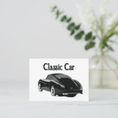 Carte De Visite Voiture classique vintage (Debout devant)