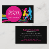 Carte De Visite Voiture d'affaires d'instructeur de danse (Devant / Derrière)