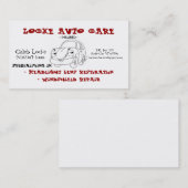 Carte De Visite voiture de bande dessinée (Devant / Derrière)