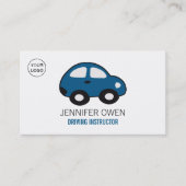 Carte De Visite Voiture de dessin, École de conduite, Instructeur (Devant)