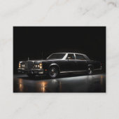 Carte De Visite Voiture de luxe noire (Devant)