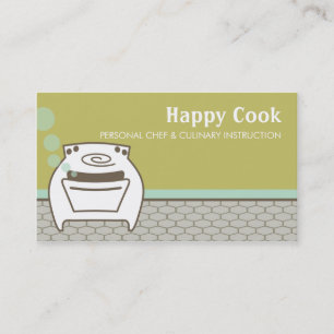 Carte De Visite voiture de sourire d'affaires de cuisson de