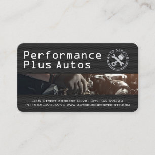 Carte De Visite Voiture de sport Autos de performance Mécanici