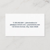 Carte De Visite Voiture de sport | Bulles de savon (Dos)