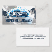 Carte De Visite Voiture de sport | Bulles de savon (Devant / Derrière)