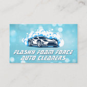 Carte De Visite Voiture de sport | Bulles de savon | Services auto (Devant)