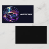 Carte De Visite Voiture de sport dans un tunnel (Devant / Derrière)