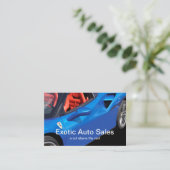 Carte De Visite Voiture de sport exotique de concessionnaire (Debout devant)