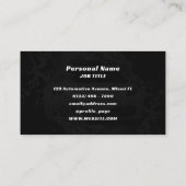 Carte De Visite Voiture de sport nautique automobile (Dos)