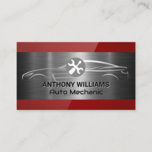 Carte De Visite Voiture de sport   Pilote de vis à clé