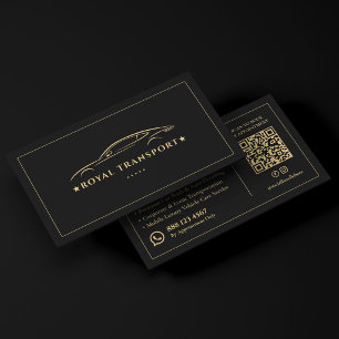 Carte De Visite Voiture de transport exécutif de luxe Chauffeur No