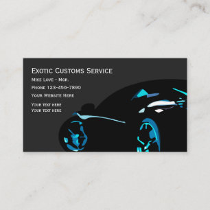 Carte De Visite Voiture exotique automobile cool