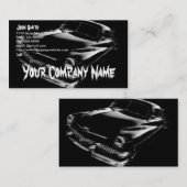 Carte De Visite Voiture Flash noire (Devant / Derrière)