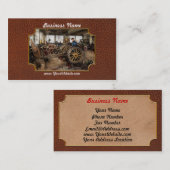 Carte De Visite Voiture - Garage - Col bleu 1923 (Devant / Derrière)