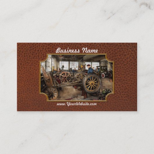 Carte De Visite Voiture - Garage - Col bleu 1923 (Devant)