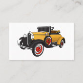 Carte De Visite Voiture jaune classique 1931 (Dos)