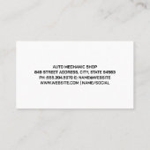 Carte De Visite Voiture moderne | Bouclier d'intégrité (Dos)