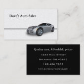 Carte De Visite Voiture neuve (Devant / Derrière)