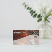 Carte De Visite Voiture orange (Debout devant)